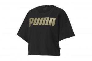 Koszulka Rebel Fashion Tee Puma Black-Gold