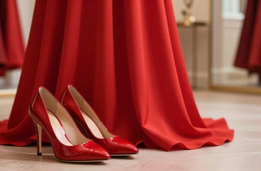 Jakie buty do czerwonej sukni: dobór do odcienia czerwieni i charakteru wydarzenia