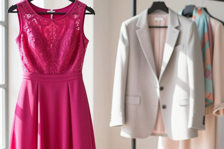 Jaki żakiet do fuksjowej sukienki