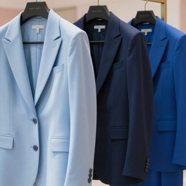 Jaki żakiet do niebieskiej sukienki