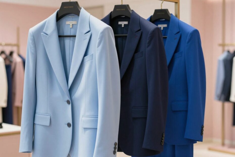 Jaki żakiet do niebieskiej sukienki