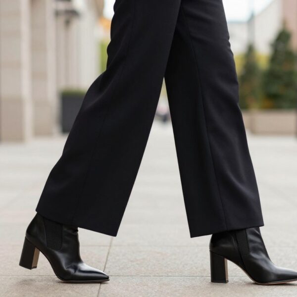 Jakie buty do kombinezonu z szerokimi nogawkami najlepiej wydłużają sylwetkę