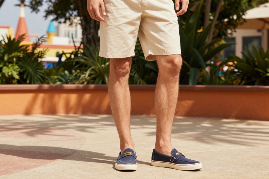 Jakie buty do krótkich spodenek męskich