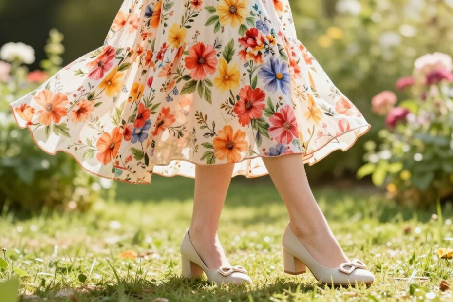 Jakie buty do kwiecistej sukienki