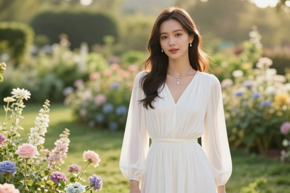 Jakie dodatki do białej sukienki