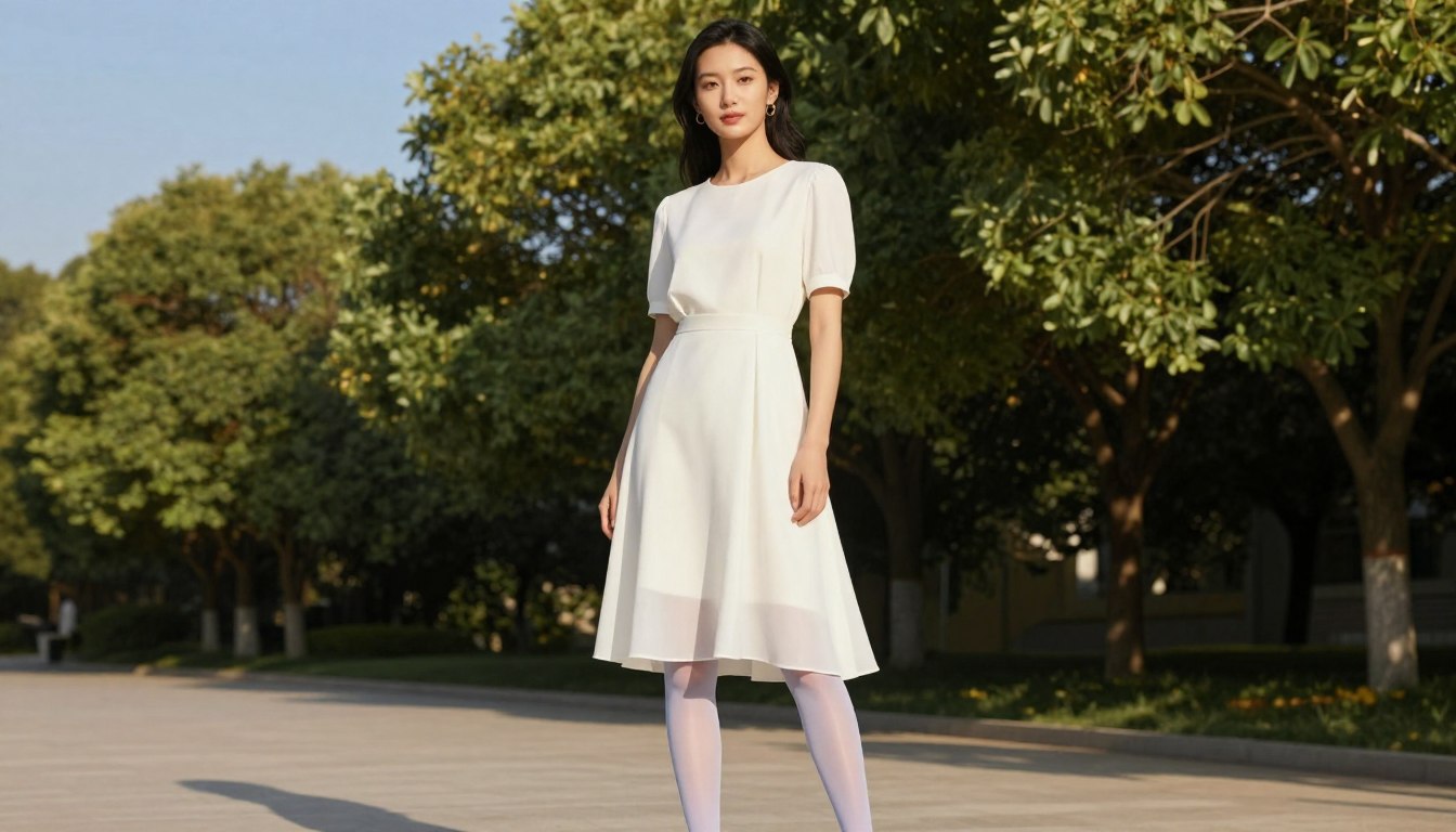 Jakie rajstopy do białej sukienki