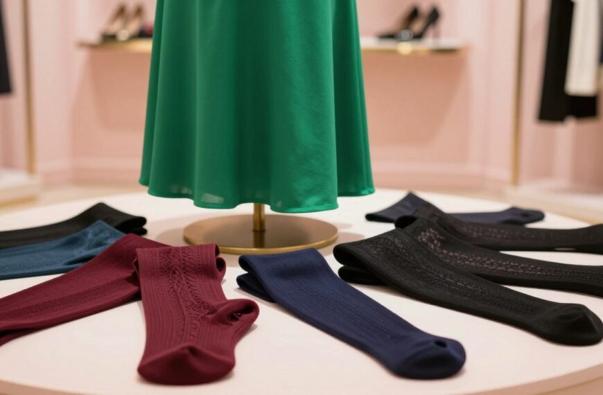 Jakie rajstopy do zielonej sukienki